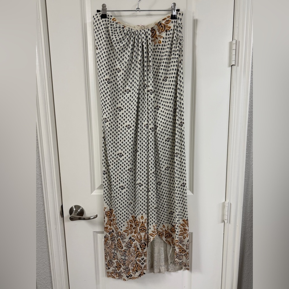 Free People Antique Combo Column Asymmetric Midi Skirt